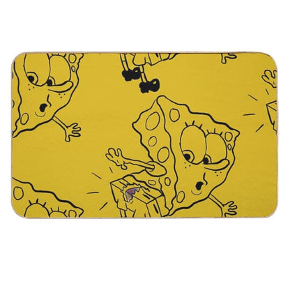 Spongebob Ripped Pants  Spongebob Themed  @HeckinFarOut  Dirt-Trapping Bath Mat