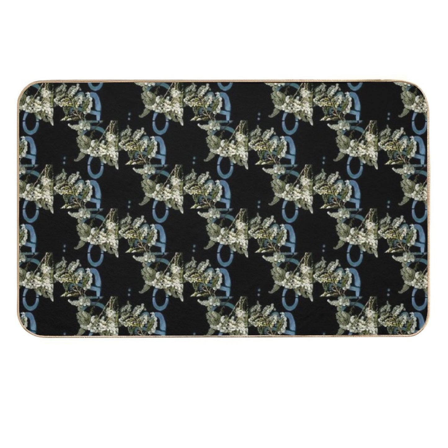 November Haunts 2 Dark Botanical  Long-Lasting Bath Mat