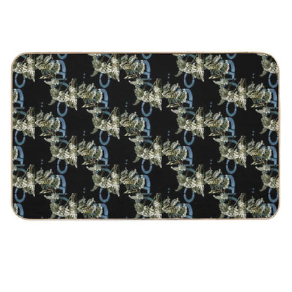 November Haunts 2 Dark Botanical  Long-Lasting Bath Mat