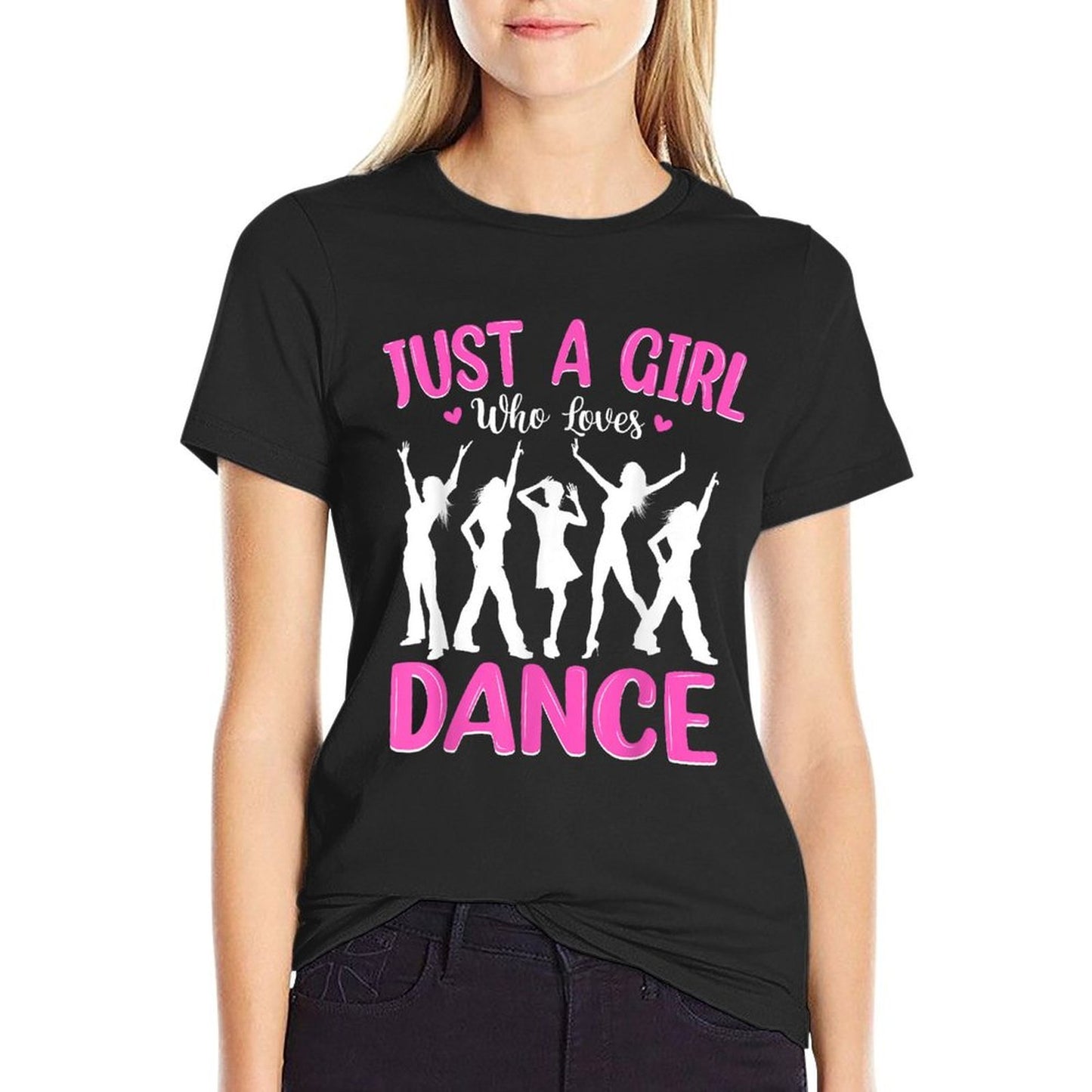 Dance Lover Girls Women Just A Girl Who Loves Dance  Vintage-inspired T-Shirt