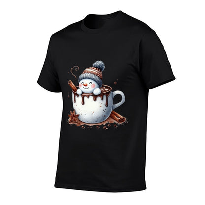 Cute Christmas Hot Chocolate Snowman  Odor-resistant T-Shirt