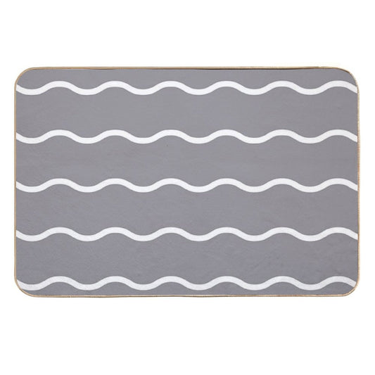 Wavy Lines  Versatile Bath Mat