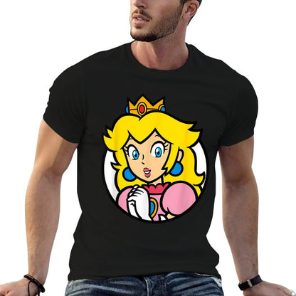 Super Mario Bros Princess Peach Nintendo Portrait  Lightweight T-Shirt
