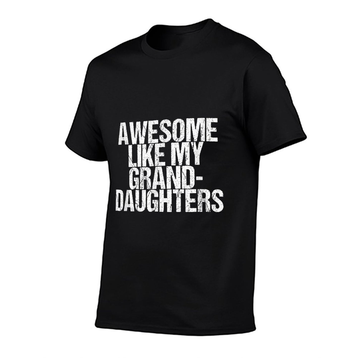Awesome Like My Granddaughters Mother's Day Father's Day  Summer-ready Fabric T-Shirt