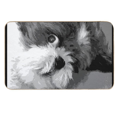 Say What Cute Shih Tzu Dog Art  Anti-Trip Bath Mat