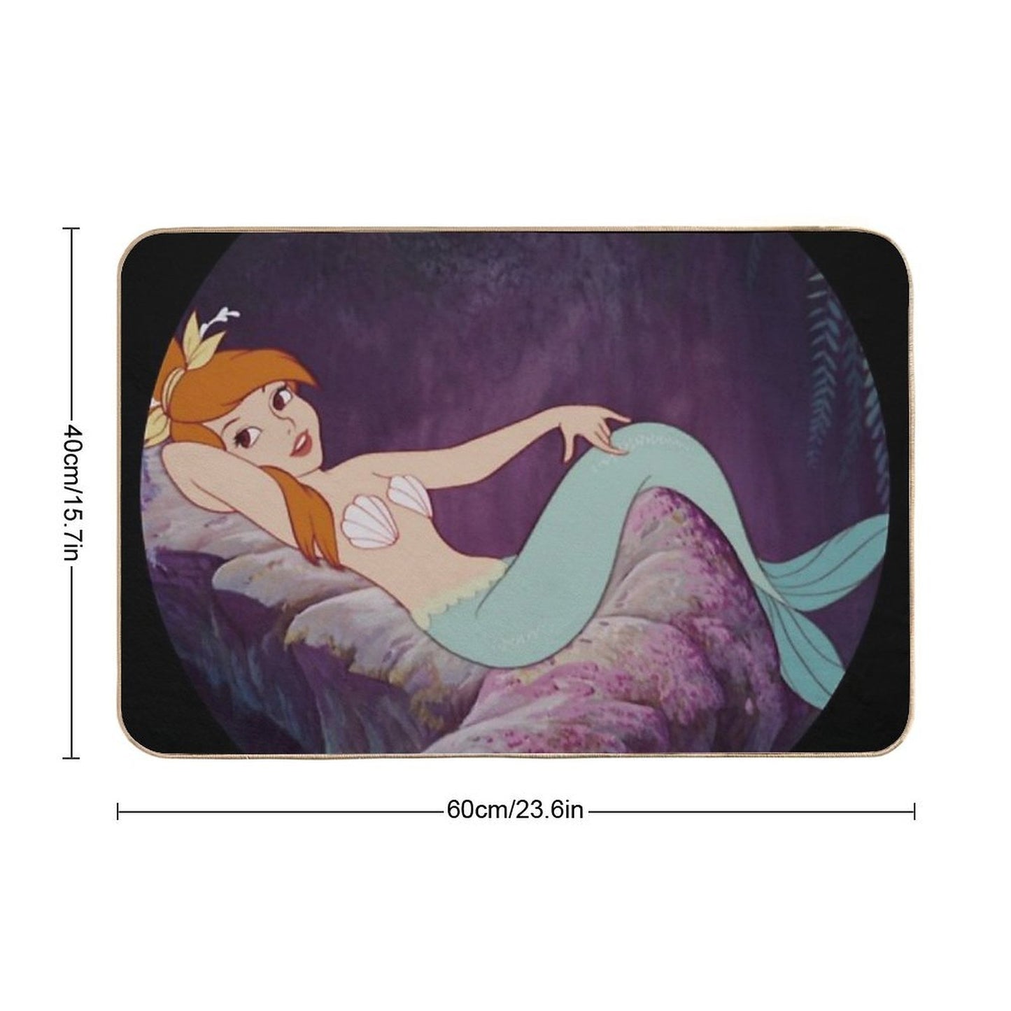 Murderous Mermaid  Toxin-Free Bath Mat
