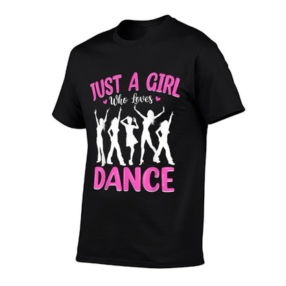 Dance Lover Girls Women Just A Girl Who Loves Dance  Vintage-inspired T-Shirt