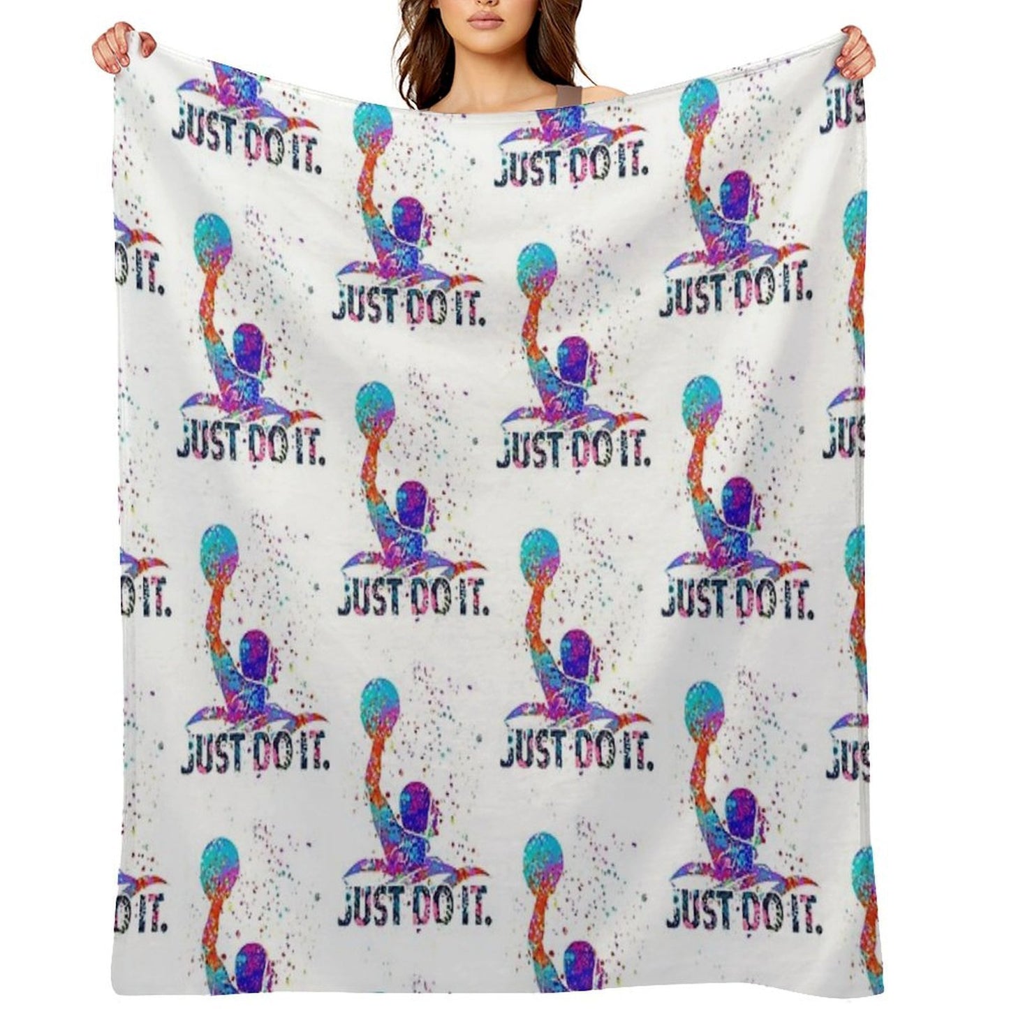 Water Polo Color Art Gift-ready Throw Blanket