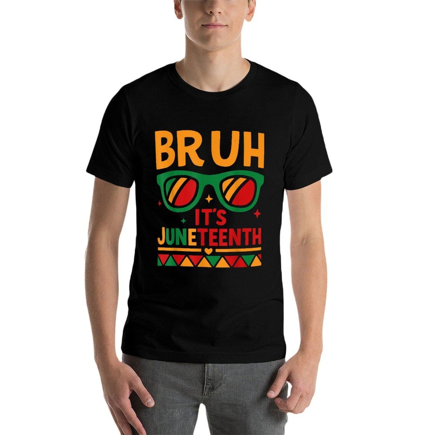 Bruh Its Juneteenth Teacher Cool Juneteenth Boys Girls Kid  Eco-friendly Material T-Shirt