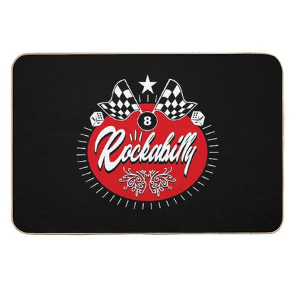 Rock And Roll Sock Hop Dance Rockabilly Music Vintage 50s 60s 70s 80s  Toxin-Free Bath Mat