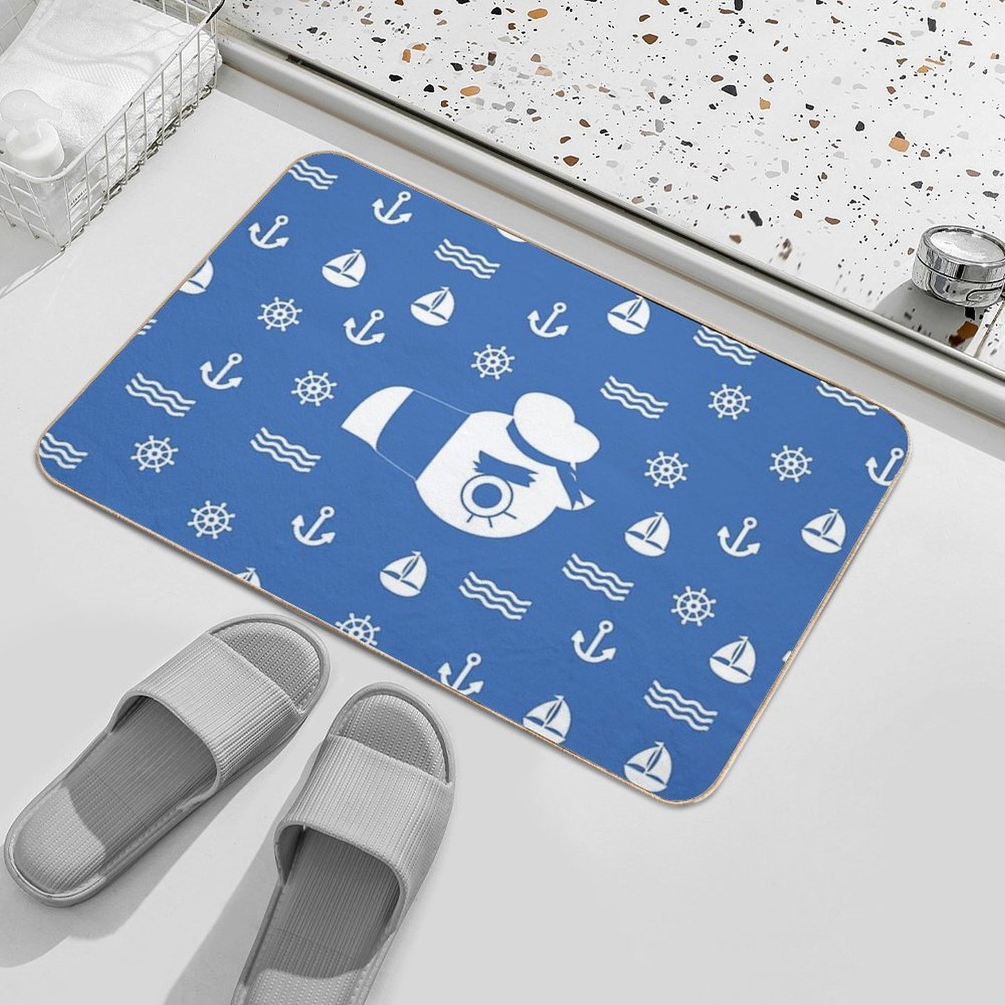 Gulliver Pattern  Repositionable Bath Mat