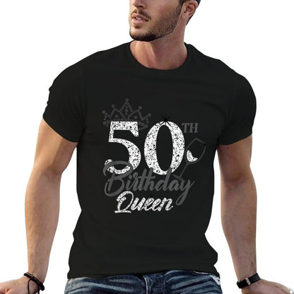 Stepping Into My 50th Birthday Queen Gift for Her Woman Birt  Quick-drying T-Shirt