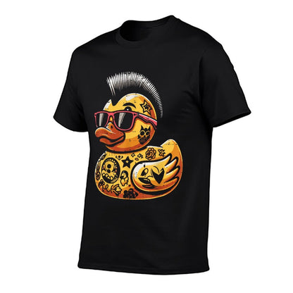 Mohawk Rubber Duck Punk Rock Rocker Toddler Boys Kid Men  Durable T-Shirt