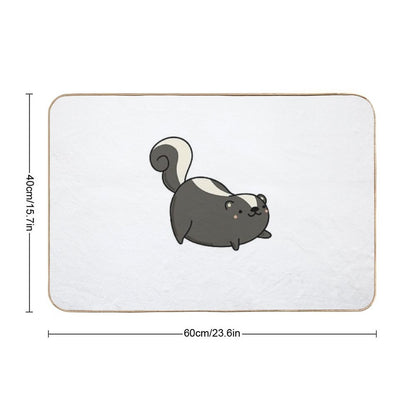 Kawaii Skunk  Odorless Bath Mat