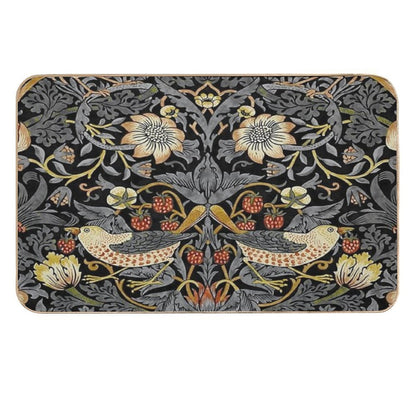 William Morris Strawberry Thief  Fade-Resistant Bath Mat