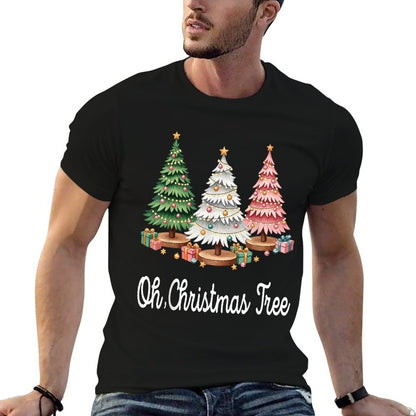 Oh Christmas Tree Holiday Festive Xmas Trees with Lights  Durable T-Shirt