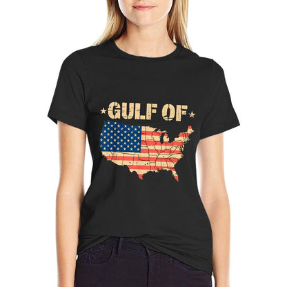 Trump America's Gulf Mexico President Trump Sombrero  Polyester Blend T-Shirt