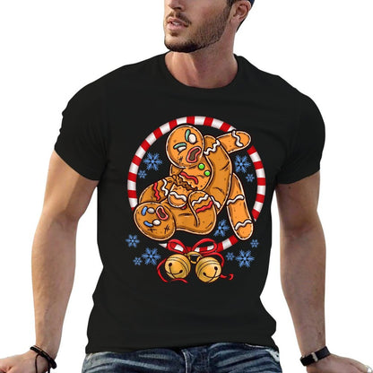 Gingerbread Cookies Christmas Funny Fighting Wrestling  Classic T-Shirt