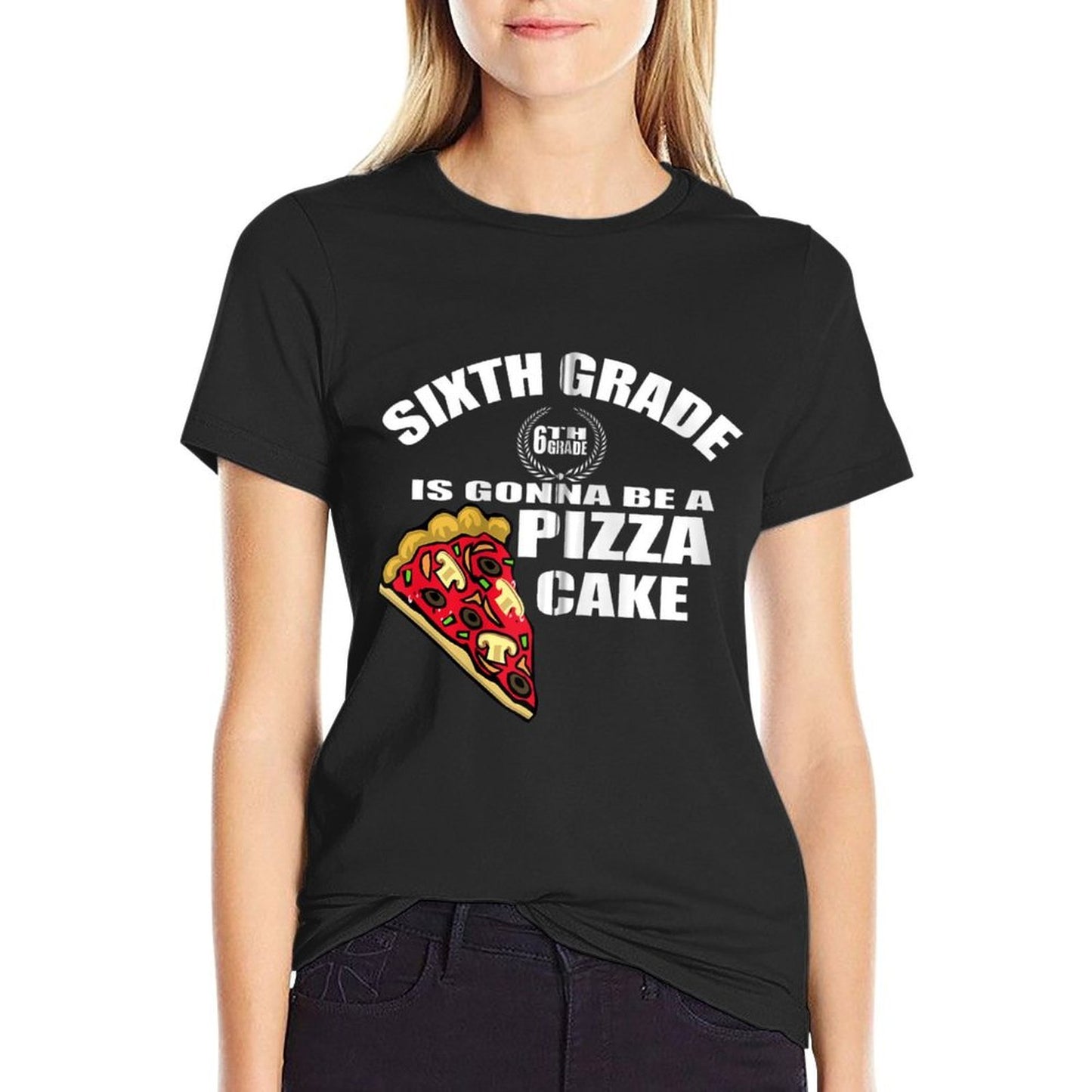 Sixth Grader BTS Clothes Kid T 6TH Grade Pizza Zip  Classic T-Shirt