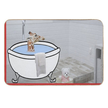 Love Funny Cute Giraffe Shower  Anti-Trip Bath Mat