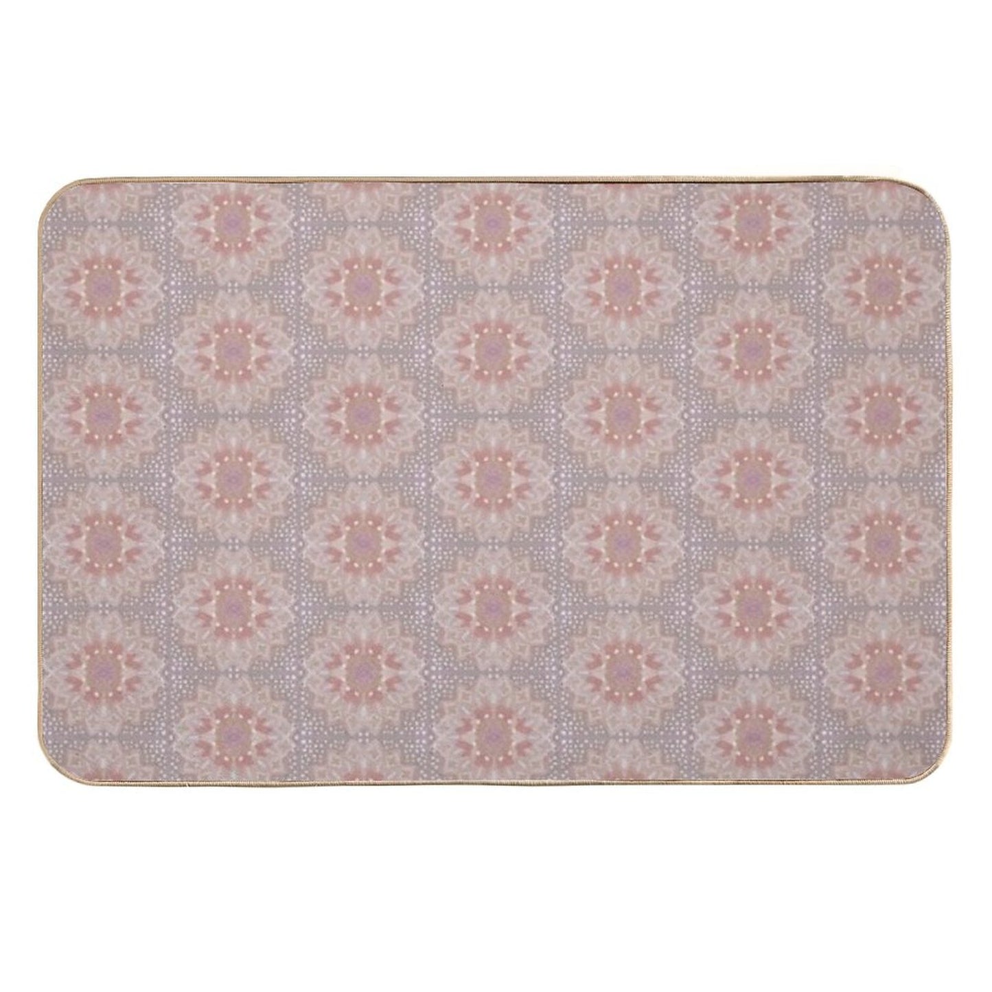 Mandala Earthtones  Non-Slip Bath Mat