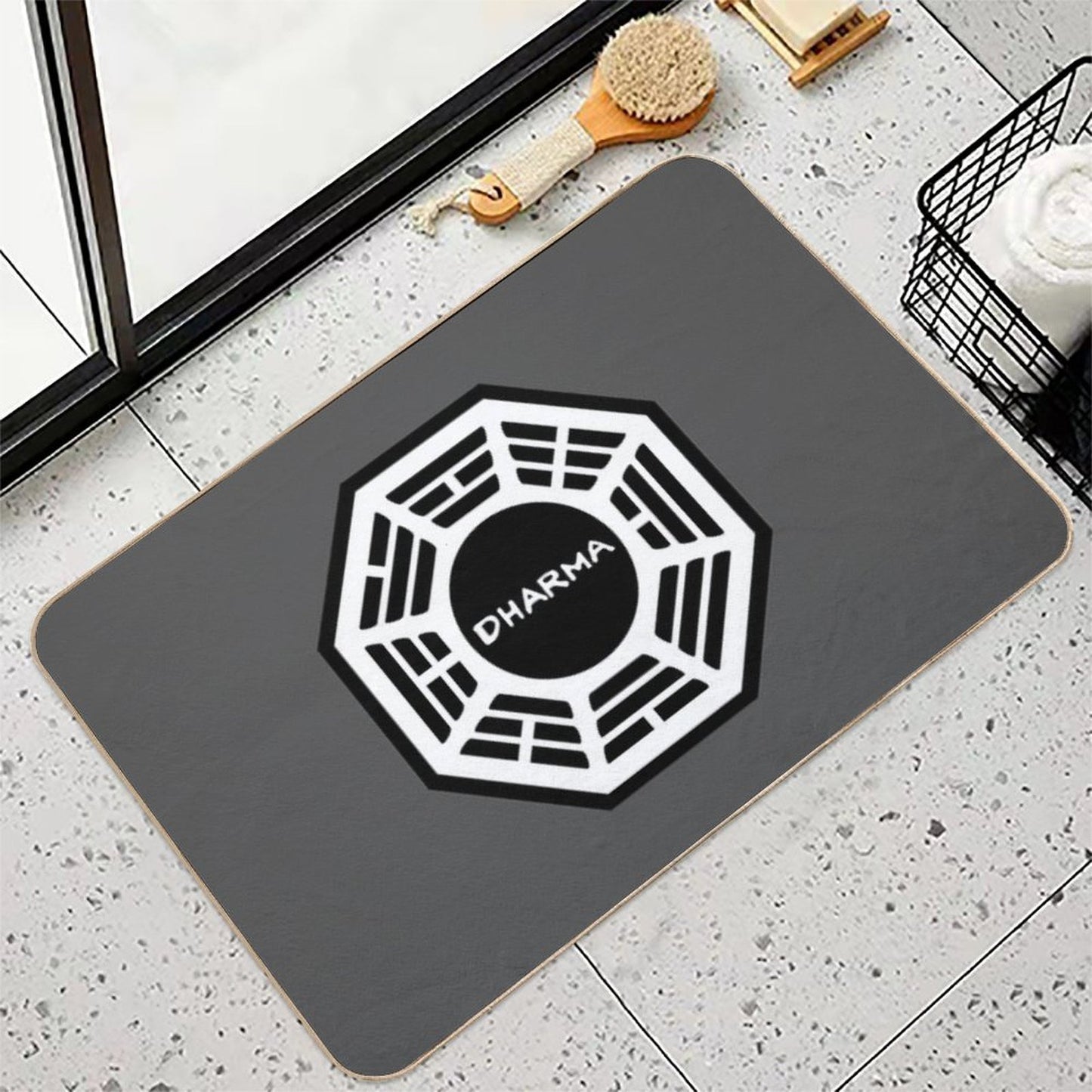 Dharma Initiative Logo Lost TV Show  Odorless Bath Mat