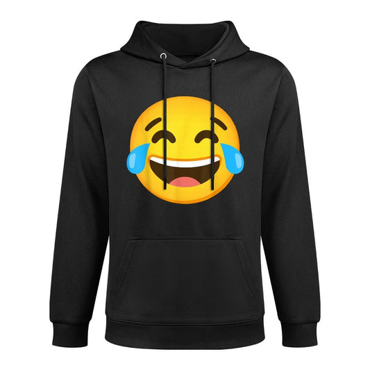 Emoticon Laughing Tears Face with Tears of Joy Gift Moisture-Wicking Hoodie