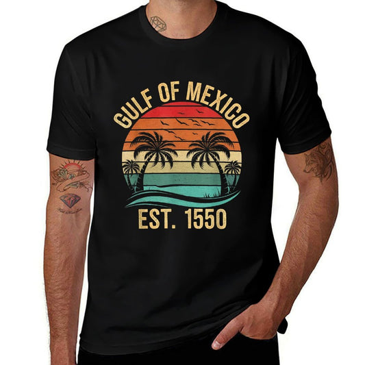 Gulf of Mexico Women Est 1550 Retro Vintage Beach Eco-friendly Material T-Shirt