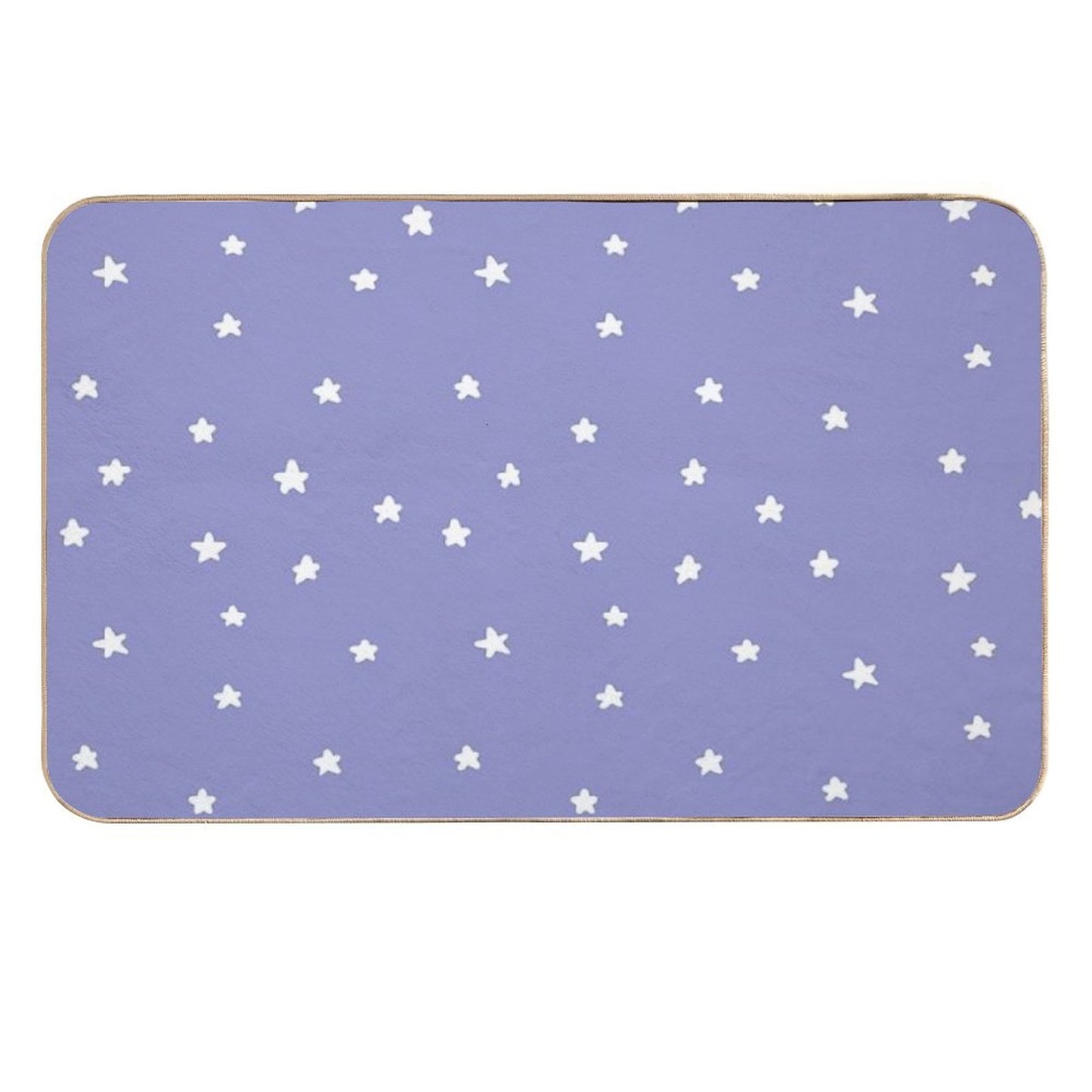 Violet Stars  Fade-Resistant Bath Mat