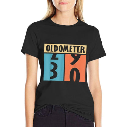 Oldometer 30 Years Old 30th Birthday  Trendy Pattern T-Shirt