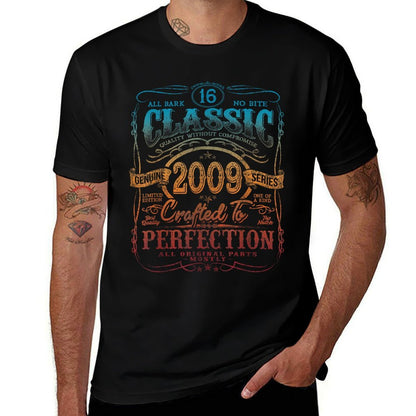 Vintage 2009 Limited Edition 16 Year Old 16th Birthday  Tagless Design T-Shirt