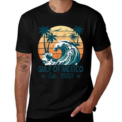 Gulf of Mexico Forever Retro Vintage Beach Mens Women Comfortable T-Shirt