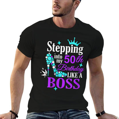 Womens 50th Birthday Gift for Her Gift For Girl Party Fun Years Old  Moisture-wicking T-Shirt