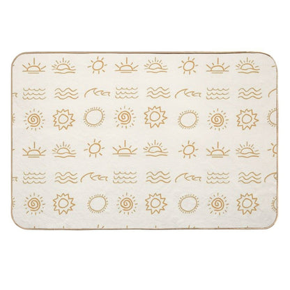 Different Suns Aesthetic  Stain-Proof Bath Mat
