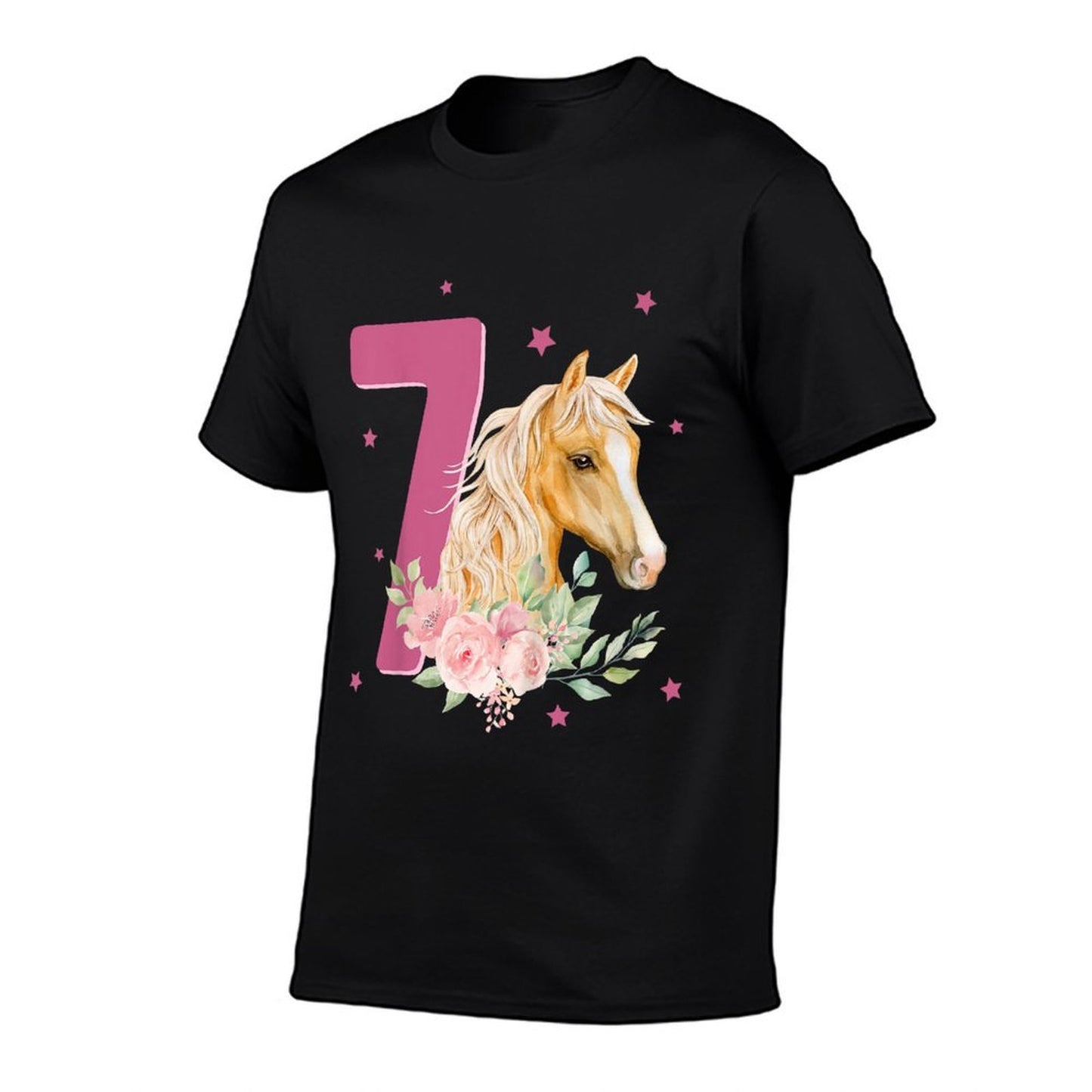 7th Birthday Horse 7 Years Old Seven Finally 7 Birthday Girl  Relaxed-fit T-Shirt