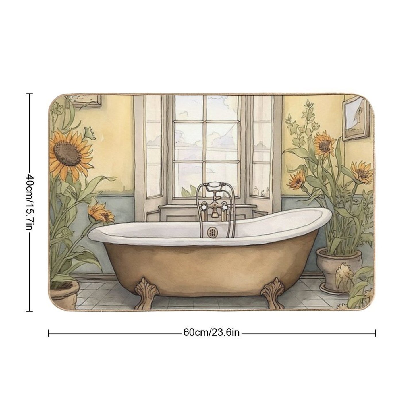 Beauty Bath II  Stain-Proof Bath Mat