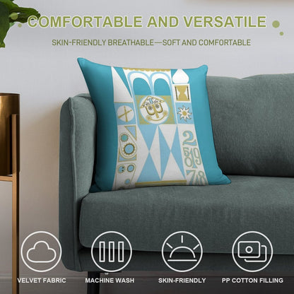 It's A Small World! Soft Bedroom Essential Throw Pillow