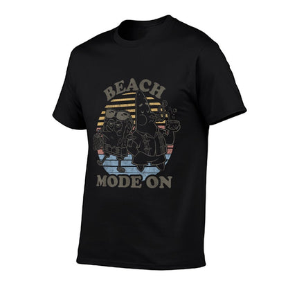 SpongeBob SquarePants Retro Beach Mode On  Slim-fit Cut T-Shirt