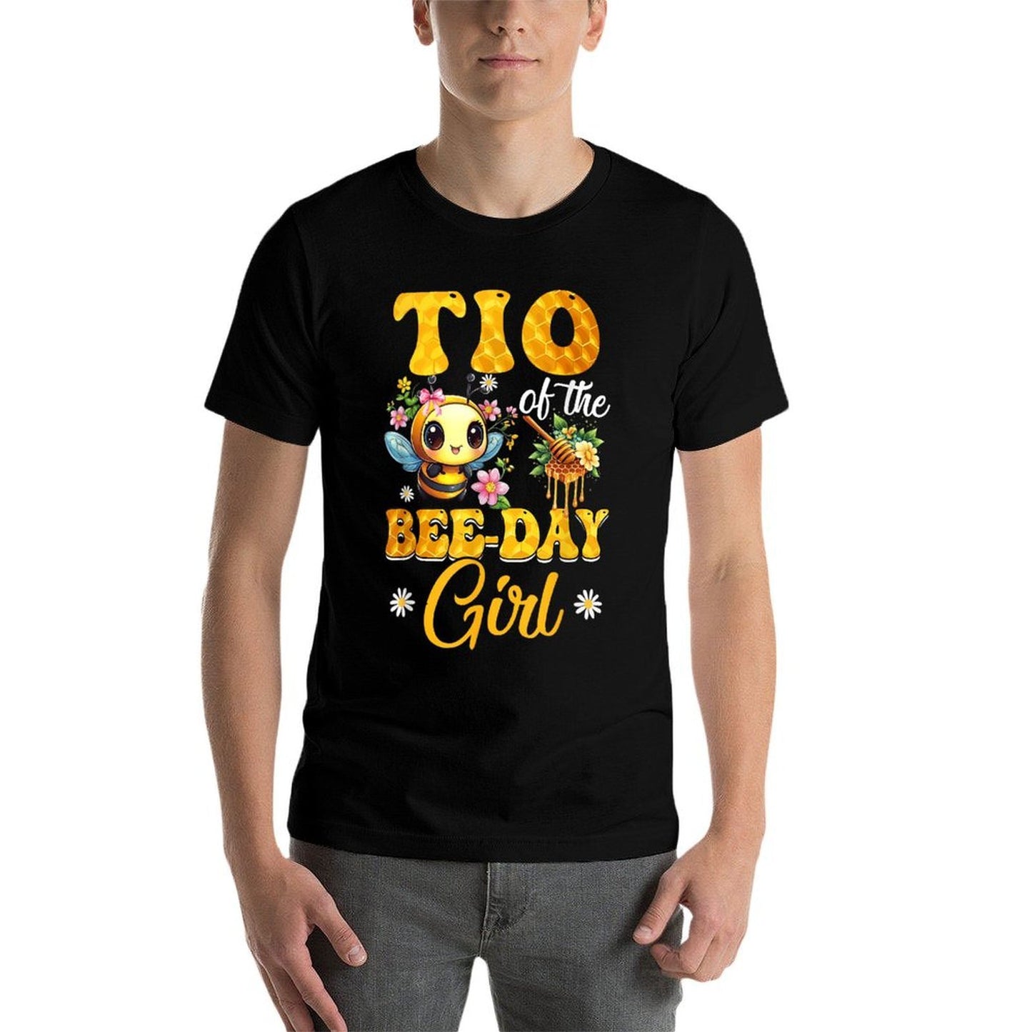 Tio Of The Birthday Girl Bee Family Birthday Party  Moisture-wicking T-Shirt