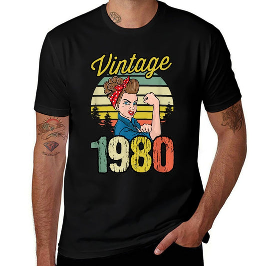 40thbirthdaygifts Vintage Since September 1980 40th Birthday  Tagless Design T-Shirt