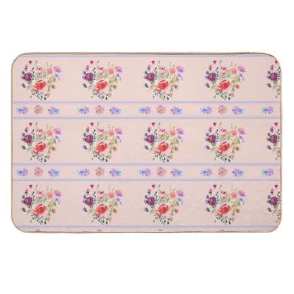 Pastel Garden Flowers  Versatile Bath Mat