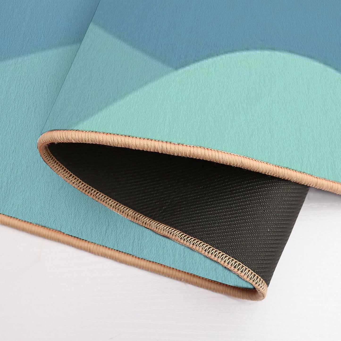 Deep Dark Ocean Modern Abstract Art  Absorbent Bath Mat