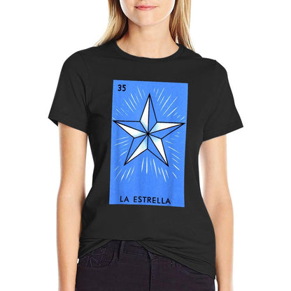 La Estrella Card Mexican Lottery Card  Fade-proof Color T-Shirt