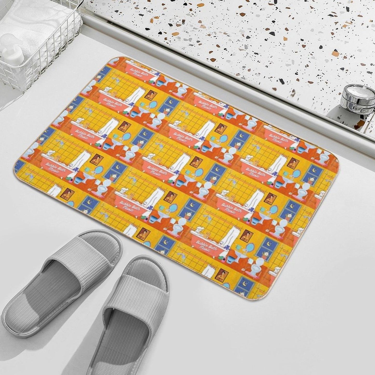 Bubble Bath  Rapid-Drying Bath Mat