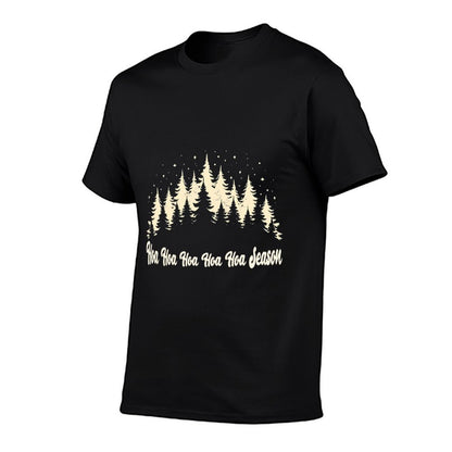 Twilight Lover Pine Forest Hoa Hoa Hoa Hoa Hoa Cozy Season  Heathered Texture T-Shirt