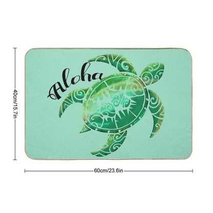 VIntage Hawaiian Turtle Surfacing  Long-Lasting Bath Mat