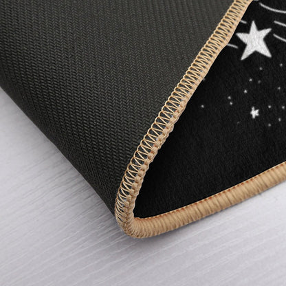 Space Ninja Throwing Stars  Stain-Proof Bath Mat