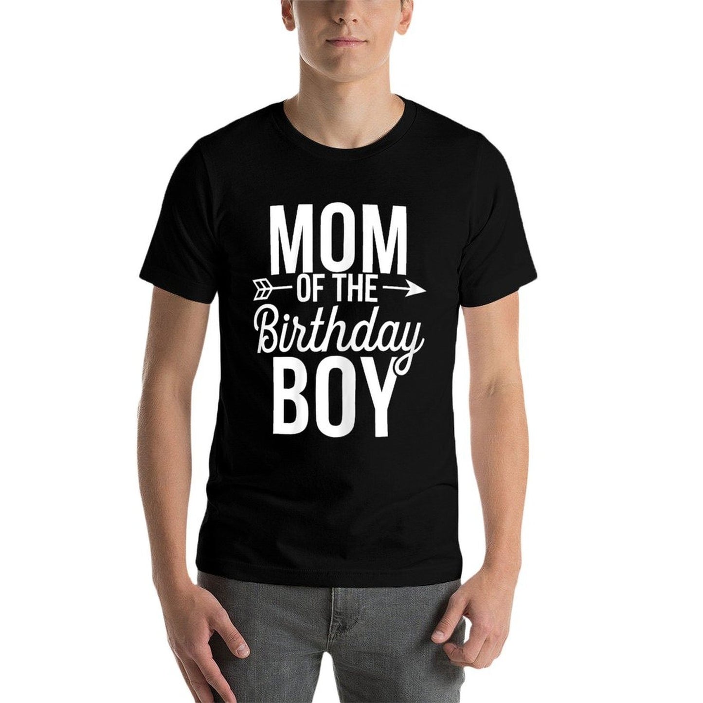 Mom Of The Birthday Boy Women Birthday Boy Mom  Eco-friendly Material T-Shirt