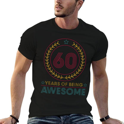 60 Years Old 60 Years Of Being Awesome Gifts 60th Birthday  Soft T-Shirt