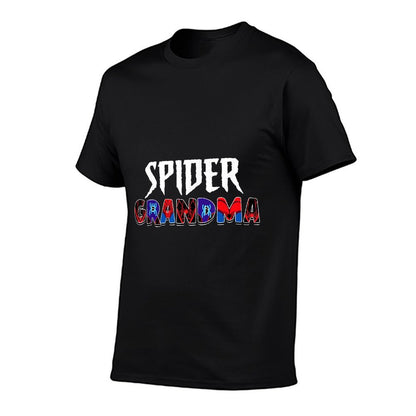 Birthday Party Spider Outfit Spider Grandma Women  Fade-proof Color T-Shirt